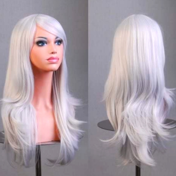 New Light Silver 28" long wavy synthetic wig. Blonde available - Picture 1 of 1